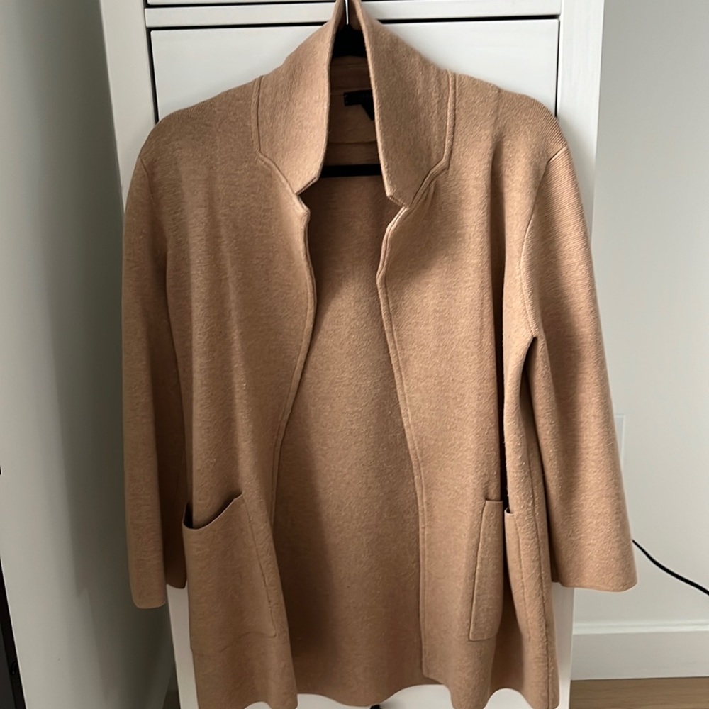 J Crew Sweater Blazer in Camel Color - Size Small